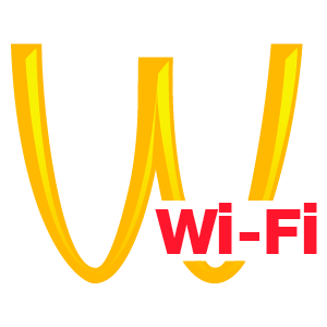 cool and cute McDonalds Wi-Fi for stickermania