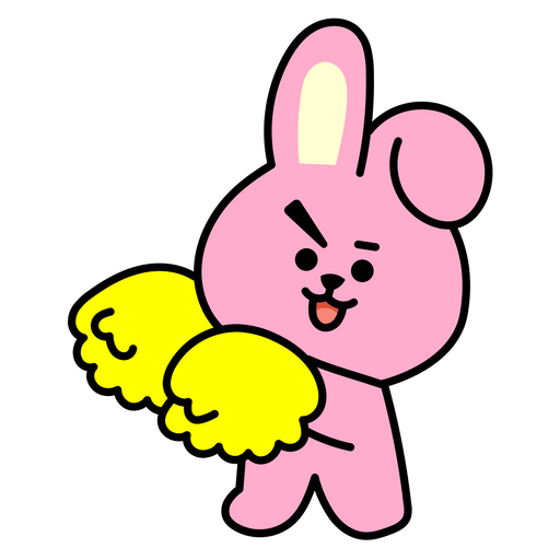 here is a BTS BT21 Cooky Cheerleader Sticker from the K-Pop collection for sticker mania