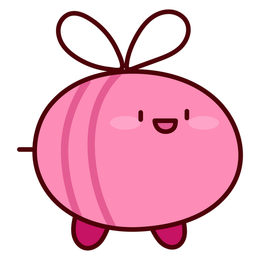 here is a Kirby Bee Sticker from the Kirby collection for sticker mania