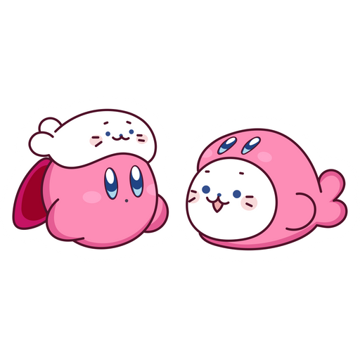 here is a Kirby Hana-Maru and Kirby Cosplay Sticker from the Kirby collection for sticker mania