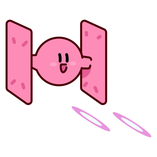 Kirby TIE Fighter Sticker