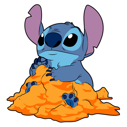 here is a Stitch on the Beach Sticker from the Lilo & Stitch collection for sticker mania
