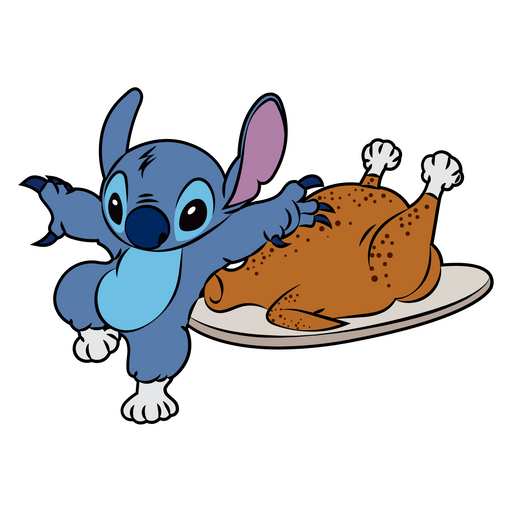 Stitch Thanksgiving Day Sticker