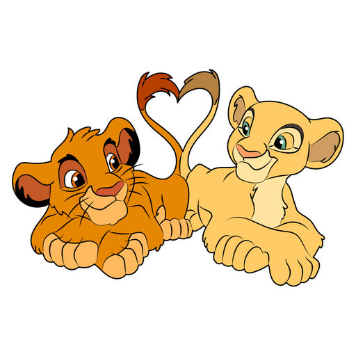 The Lion King Simba and Nana Sticker