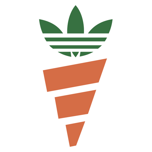 here is a Adidas Carrot Logo Sticker from the Logo collection for sticker mania