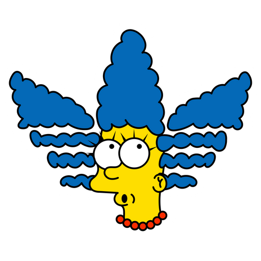 Adidas Marge Simpson Logo Sticker