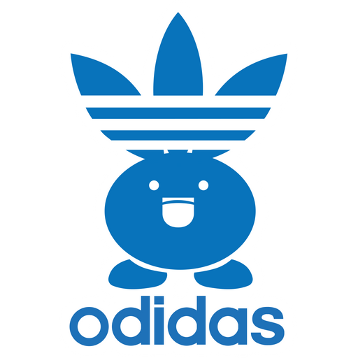 here is a Adidas Pokemon Oddish Sticker from the Logo collection for sticker mania