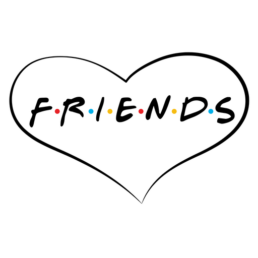 here is a Friends Series Logo Sticker from the Logo collection for sticker mania