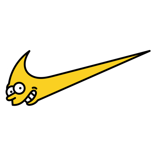 Nike Simpsons Logo Sticker