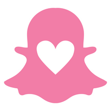 Snapchat Heart Logo Sticker