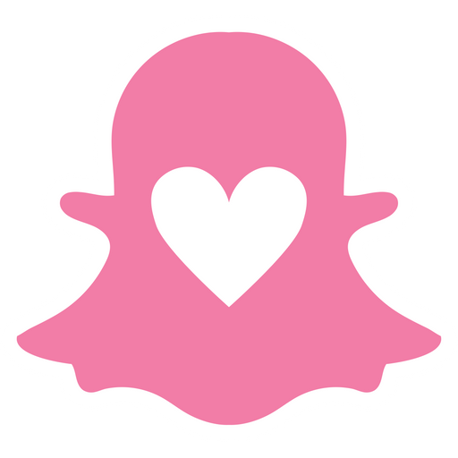 Snapchat Heart Logo Sticker