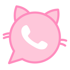 Whatsapp Cat Logo Sticker