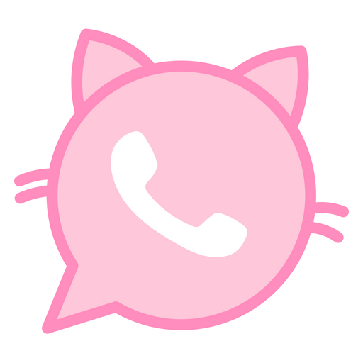 Whatsapp Cat Logo Sticker
