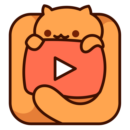 YouTube Cat Logo Sticker