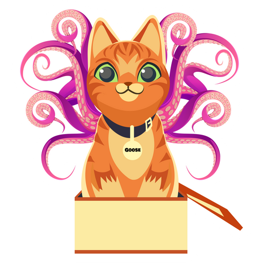 here is a Goose Cat Gift Sticker from the Marvel collection for sticker mania