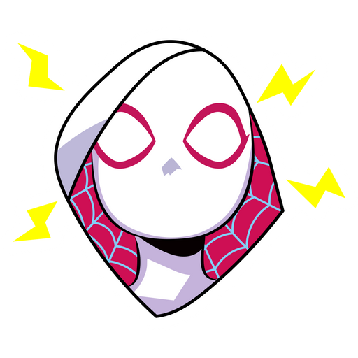 here is a Spider-Gwen Danger Sticker from the Marvel collection for sticker mania