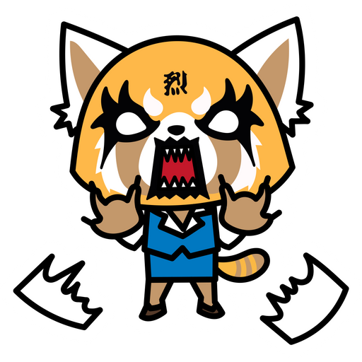 here is a Aggretsuko Meme Sticker from the Memes collection for sticker mania