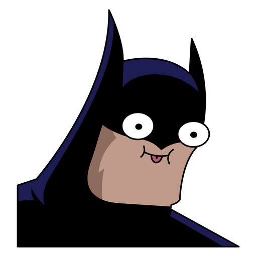 here is a Batman Derp Sticker from the Memes collection for sticker mania