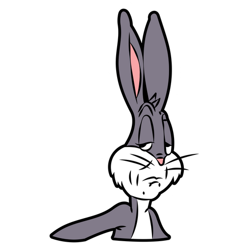 here is a Bugs Bunny Not Bad Meme Sticker from the Memes collection for sticker mania