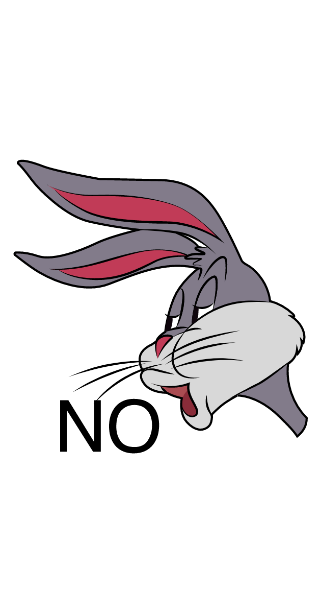 Bugs Bunny S No Meme Sticker Sticker Mania