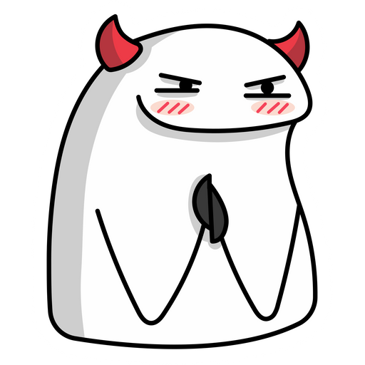 here is a Flork Demon Meme Sticker from the Memes collection for sticker mania