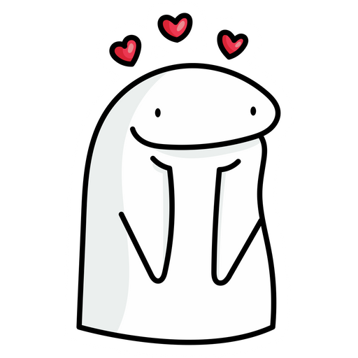 here is a Flork Heart Meme Sticker from the Memes collection for sticker mania