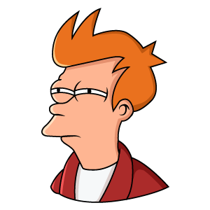 cool and cute Futurama Fry Not Sure If Meme Sticker for stickermania
