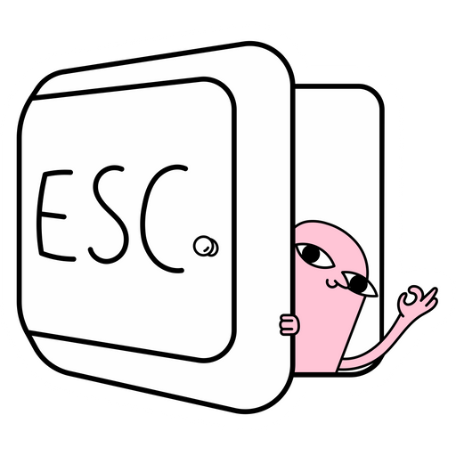 Ketnipz ESC Meme Sticker
