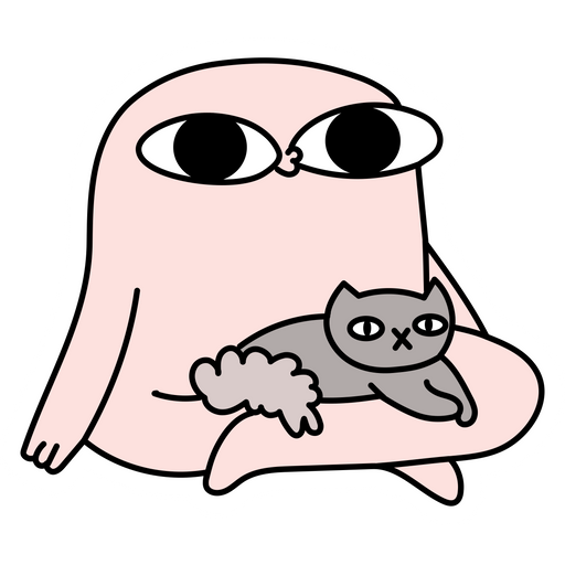 Ketnipz Relaxing with Cat Meme Sticker