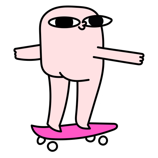 here is a Ketnipz on Skateboard Meme Sticker from the Memes collection for sticker mania