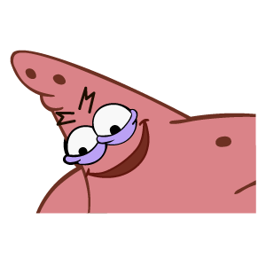 here is a Savage Patrick Meme Sticker from the SpongeBob collection for sticker mania
