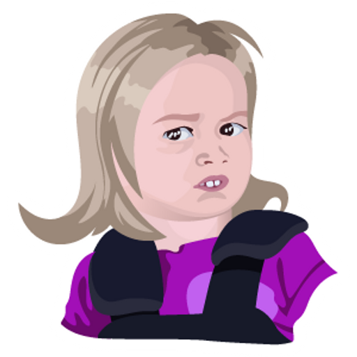 here is a Side Eyeing Chloe Meme from the Memes collection for sticker mania