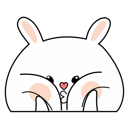 here is a Spoiled Rabbit Big Cheeks Meme Sticker from the Memes collection for sticker mania