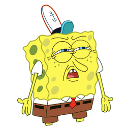 SpongeBob Who Put You on the Planet Meme Sticker - Sticker Mania