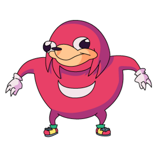 here is a Uganda Knuckles from the Memes collection for sticker mania