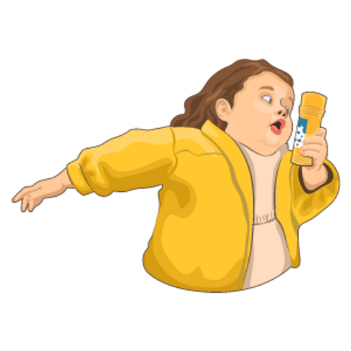 here is a Chubby Bubbles Girl from the Memes collection for sticker mania