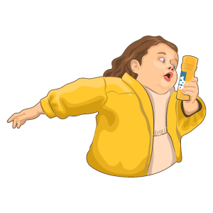 cool and cute Chubby Bubbles Girl for stickermania