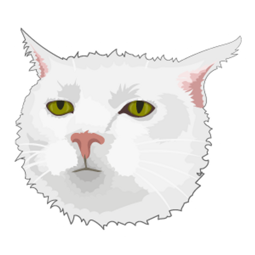 Serious Cat Meme - Sticker Mania