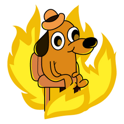 This Is Fine - Sticker Mania