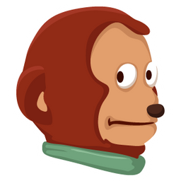 Awkward Look Monkey Puppet - Sticker Mania