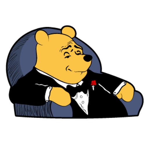 Tuxedo Winnie The Pooh Meme Sticker Sticker Mania