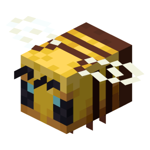 cool and cute Minecraft Bee for stickermania