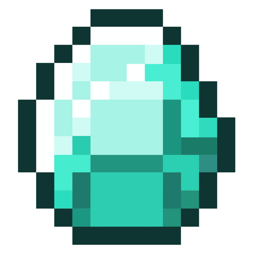 here is a Minecraft Diamond Sticker from the Minecraft collection for sticker mania