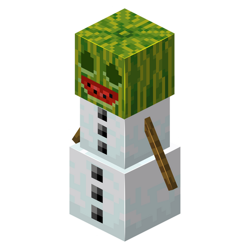 here is a Minecraft Melon Golem Sticker from the Minecraft collection for sticker mania