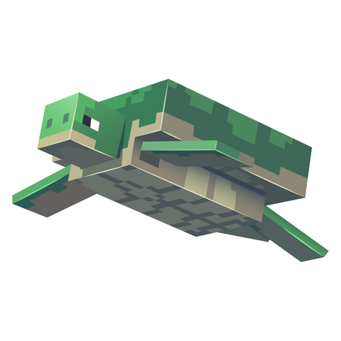 Minecraft Turtle Sticker - Sticker Mania