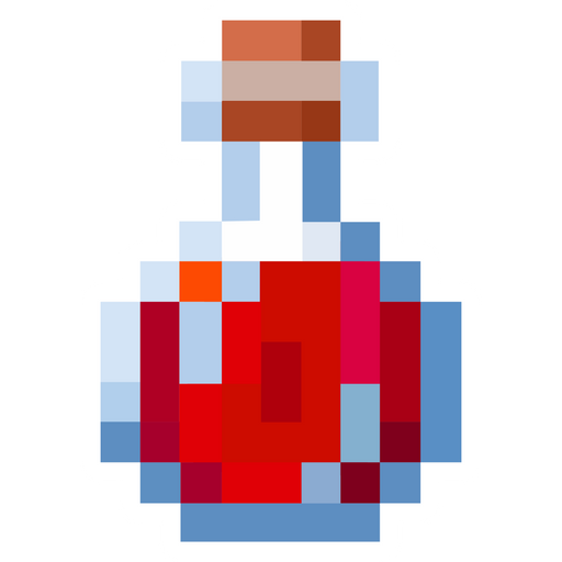 here is a Minecraft Potion Sticker from the Minecraft collection for sticker mania