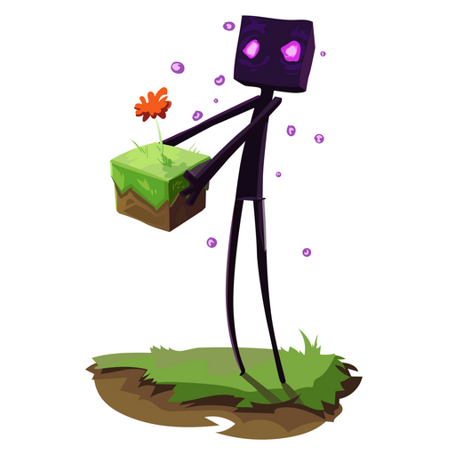 here is a Minecraft Cute Enderman Sticker from the Minecraft collection for sticker mania