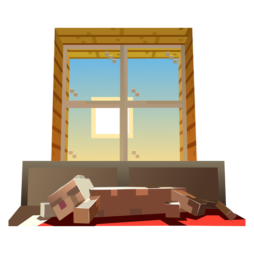 here is a Minecraft Cat Sunbathes Sticker from the Minecraft collection for sticker mania