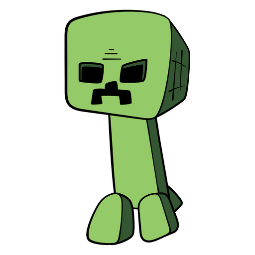here is a Minecraft Cartoon Creeper Sticker from the Minecraft collection for sticker mania
