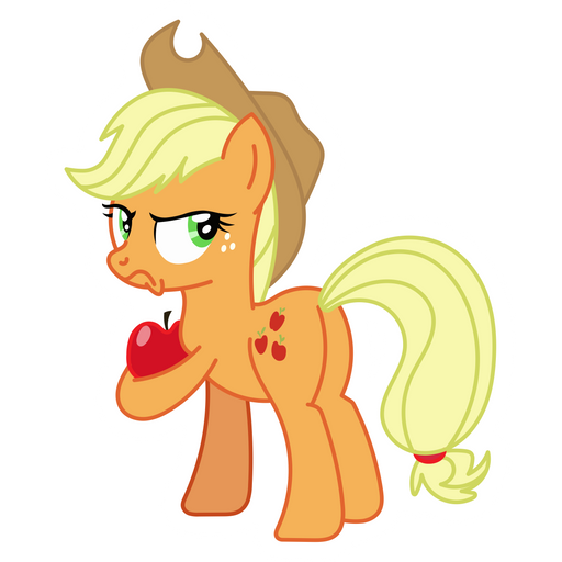 here is a My Little Pony Applejack Greedy Sticker from the My Little Pony collection for sticker mania